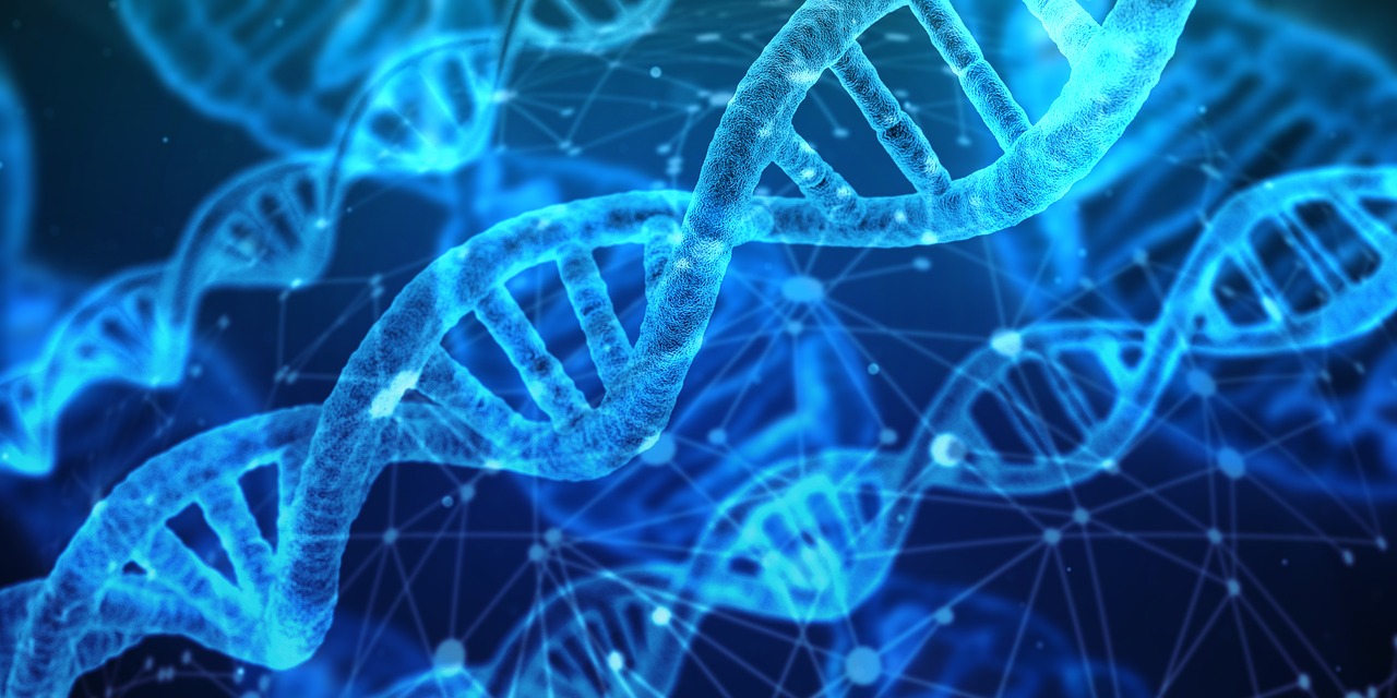 Niebieskie geny DNA