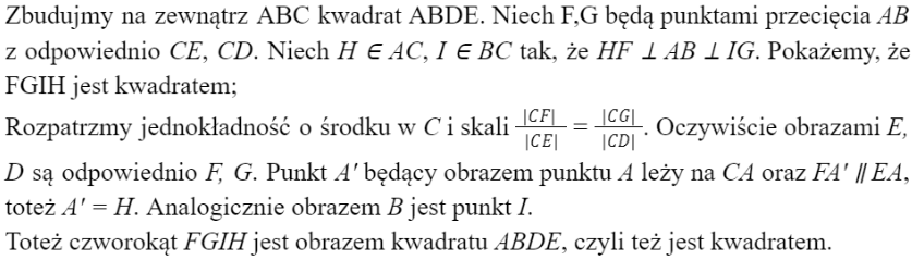 jednokładność zadania