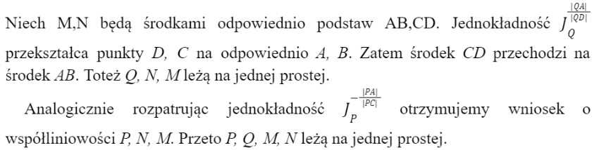 Czy jednokładność występuje na Olimpiadzie?
